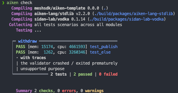 Always Succeed and Always Fail Test